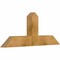 Ekena Millwork Portland Rough Sawn Timber Gable Bracket, Western Red Cedar, 48"W x 20"H x 4"D x 6"F, 10/12 Pitch GBW048X20X0406POR00RWR - alternate 2